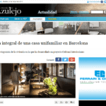 ENTREVISTA DE COBLONAL INTERIORISME PEL PERIÓDICO DEL AZULEJO: “Reforma integral d’un habitatge unifamiliar a Barcelona”