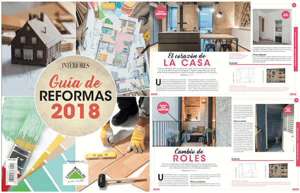 Doble aparició a l'Especial Reformas 2018 de la revista Interiores